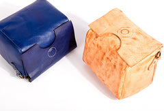 Handmade Leather Purse Cute Cube Bag Crossbody Bag Shoulder Bag Purse For Women - EverHandmade