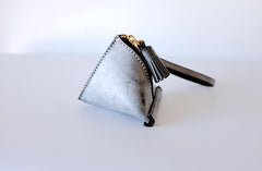 Cute Triangular LEATHER Womens Small Coin Wallet Leather Change Small Wallet FOR Women