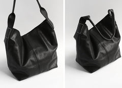 Vintage LEATHER WOMENs Large Bucket SHOULDER BAG Barrel Purse FOR WOMEN