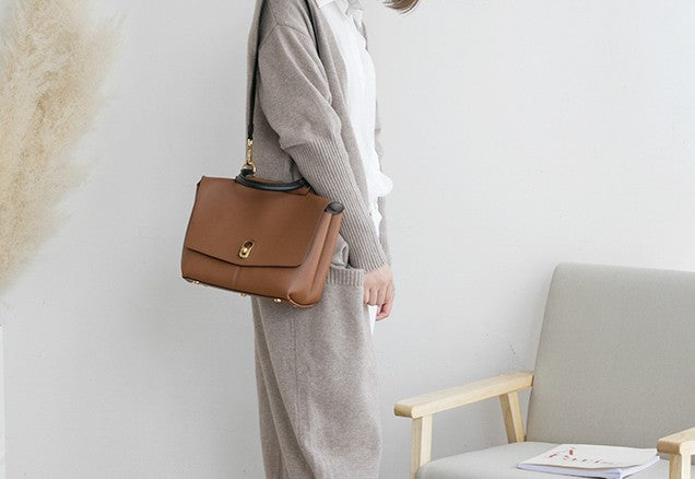 Stylish Leather Womens Handbag Work Bag Work Purse Shoulder Bag for Wo