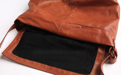 Vintage WOMENs LEATHER Large Messenger Bag Shoulder Bag Purse FOR WOMEN