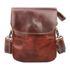 Cool Black Leather Mens Small Vertical Courier Bag Brown Messenger Bags Blue Postman Bag For Men