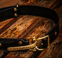 Handmade Black Leather Mens Belts Cool Leather Men Belt for Men