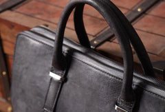 Vintage Cool leather mens Briefcase Business Briefcase laptop Briefcases for Men - EverHandmade