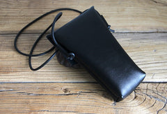 Handmade LEATHER WOMEN Cell Phone Saddle SHOULDER BAG Small Crossbody Purse FOR WOMEN