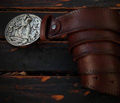 Handmade Leather Mens Belts Custom Cool Leather Men Black Belt for Men