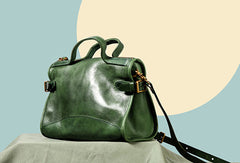 Handmade Genuine Leather Handbag Bag Messenger Bag Crossbody Bag Shoulder Bag Purse For Women - EverHandmade