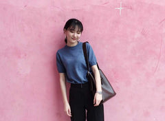 Stylish Leather Brown Womens Bucket Purse Crossbody Bag Barrel Shoulder Bag for Women