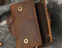 Cool Small Leather Mens Keys Wallet Car Keys Holder Car Key Case for Men