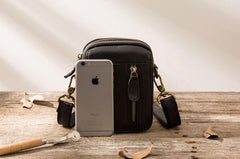 Leather Belt Pouch Belt Cases Mens Waist Bag Small Shoulder Bag for Men