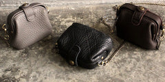 Vintage LEATHER WOMEN Mini Doctor Purse Chain SHOULDER BAG Purses FOR WOMEN