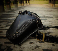 Leather Belt Pouch Mens Small Cases Waist Bags Hip Pack Belt Bags for Men