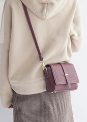 Minimalist Leather Womens Stylish Small Shoulder Bag Crossbody Purse for Women