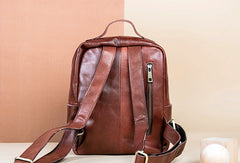 Handmade Genuine Leather Travel Bag Backpack Bag Shoulder Bag Leather Purse For Women - EverHandmade