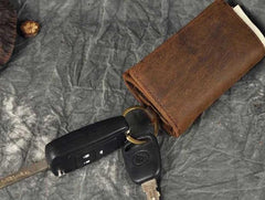Cool Small Leather Mens Keys Wallet Car Keys Holder Car Key Case for Men