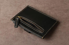 Leather Mens Cool Front Pocket Wallet Small Leather Wallet Men billfold Wallets  for Men