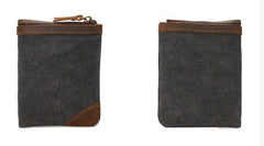 Mens Canvas Small Wallet for men Bifold Cool Men billfold Small Wallet