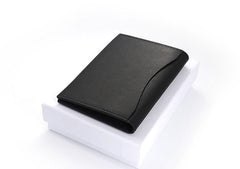 Leather Mens Front Pocket Wallet Small Card Wallet Change Wallets for Men