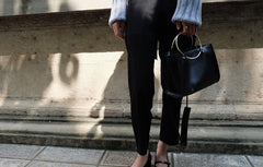 Stylish Leather Black Womens Handbag Crossbody Bag Purse Shoulder Bag for Women