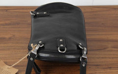 Handmade Genuine Leather Mens Cool Chest Bag Sling Bag Crossbody Bag Travel Bag Hiking Bag for men