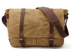 Waxed Canvas Mens Camera Shoulder Bag Canvas Messenger Bag Canvas Camera Side Bag for Men
