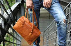 Vintage Leather Cool Mens Handbag Shoulder Bag for men