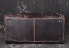 Vintage Leather Mens Large Weekender Bag Travel Bag Duffle Bag
