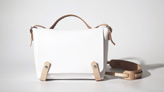 Handmade Fashion Leather White Womens Handbag Shoulder Bag for Women