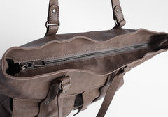 Vintage WOMENs Brown Large LEATHER Tote Bag Fashion Tote Purse FOR WOMEN