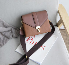 Stylish Leather Womens Messenger Crossbody Purse Minimalist Shoulder Bag for Women