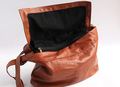 Vintage WOMENs LEATHER Large Messenger Bag Shoulder Bag Purse FOR WOMEN