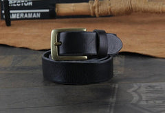 Genuine Leather Punk Rock Biker Trucker Mens Belt Men Black Coffee Belt for Men