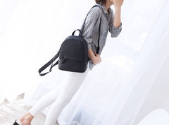 Leather Stylish Womens Small Backpack Mini Travel Backpack Purse for Women