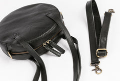 Handmade Leather Purse Bag Circle Bag Crossbody Bag Shoulder Bag Purse For Women