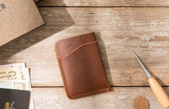Leather Mens Card Holders Slim Front Pocket Wallet Card Wallet for Men