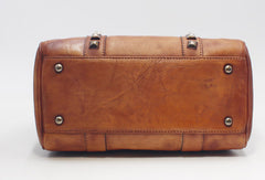 Handmade Leather Handbag Doctor Bag Purse Crossbody Shoulder Bag for Girl Women Lady - EverHandmade