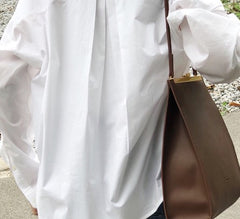 Stylish Leather Brown Womens Shoulder Bag Crossbody Bag Purse for Women