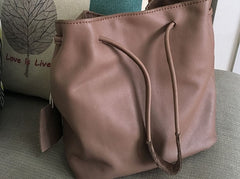 Vintage WOMENs LEATHER Bucket Purse Bucket Shoulder Purse FOR WOMEN