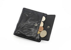 Leather Mens Front Pocket Wallet Small Wallet Slim Wallet billfold Card Wallet for Men