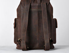 Vintage Leather Mens Backpacks Large Travel Backpacks Hiking Backpacks for Men