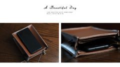 Cute Black Leather Phone Purse Women Side Bag Box Phone Crossbody Purse For Women