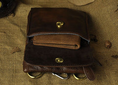 Vintage Leather Belt Pouches for Men Waist Bag BELT BAGs Shoulder Bag For Men