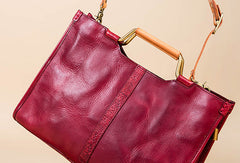 Handmade Genuine Leather Handbag Bag Shoulder Bag Shopper Bag Purse For Women - EverHandmade