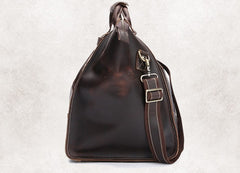 Vintage Leather Mens Large Weekender Bag Travel Bag Duffle Bag