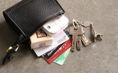 Mini LEATHER Womens Small Wallet Change Wallet Makeup Pouch FOR Women