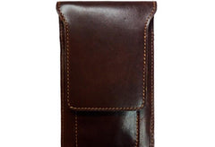 Cool Slim Mens Leather Cell Phone Holsters Belt Pouch Waist Bag for Men