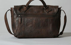 Handmade Leather Mens Cool Shoulder Bag Messenger Bag for men