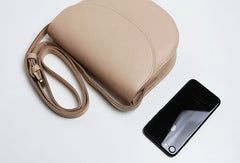 Cute Leather Women Round Crossbody Bag Shoulder Bag Purse for Women