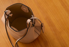 Handmade Genuine Leather Bucket Bag Purse Crossbody Bag Shoulder Bag Purse For Women - EverHandmade