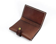 Leather Mens Small Card Wallets Front Pocket Wallet Cool Change Wallet for Men